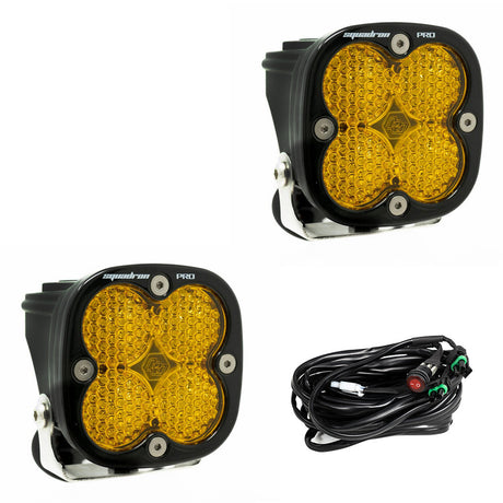 Squadron Pro Black LED Auxiliary Light Pod Pair - Universal