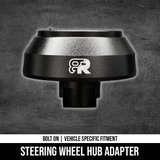 Steering Wheel Adapter & Switch Group Relocation Kit w/ NRG reinforced black suede wheel |  2012+ Tacoma