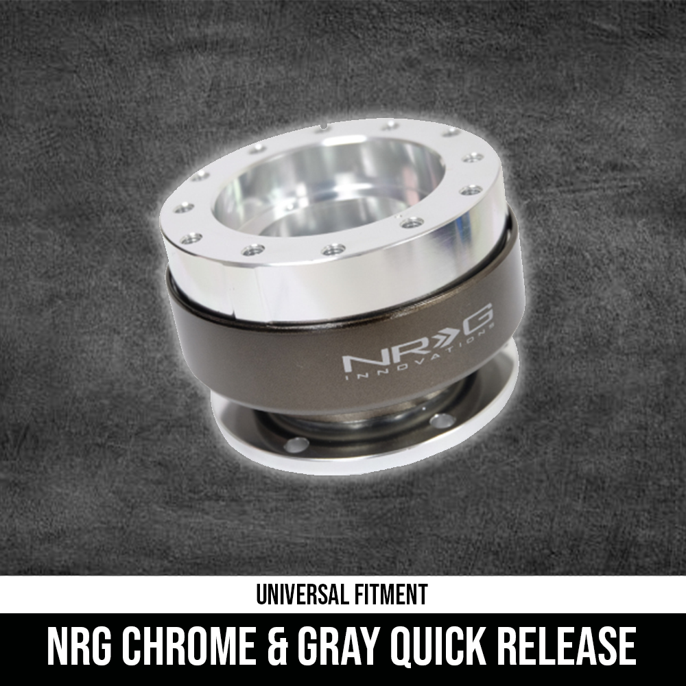 NRG Steering Wheel Quick Release 2.0 - Silver / Brushed
