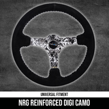 NRG Reinforced Steering Wheel White Hydrodipped Digi-Camo Spokes