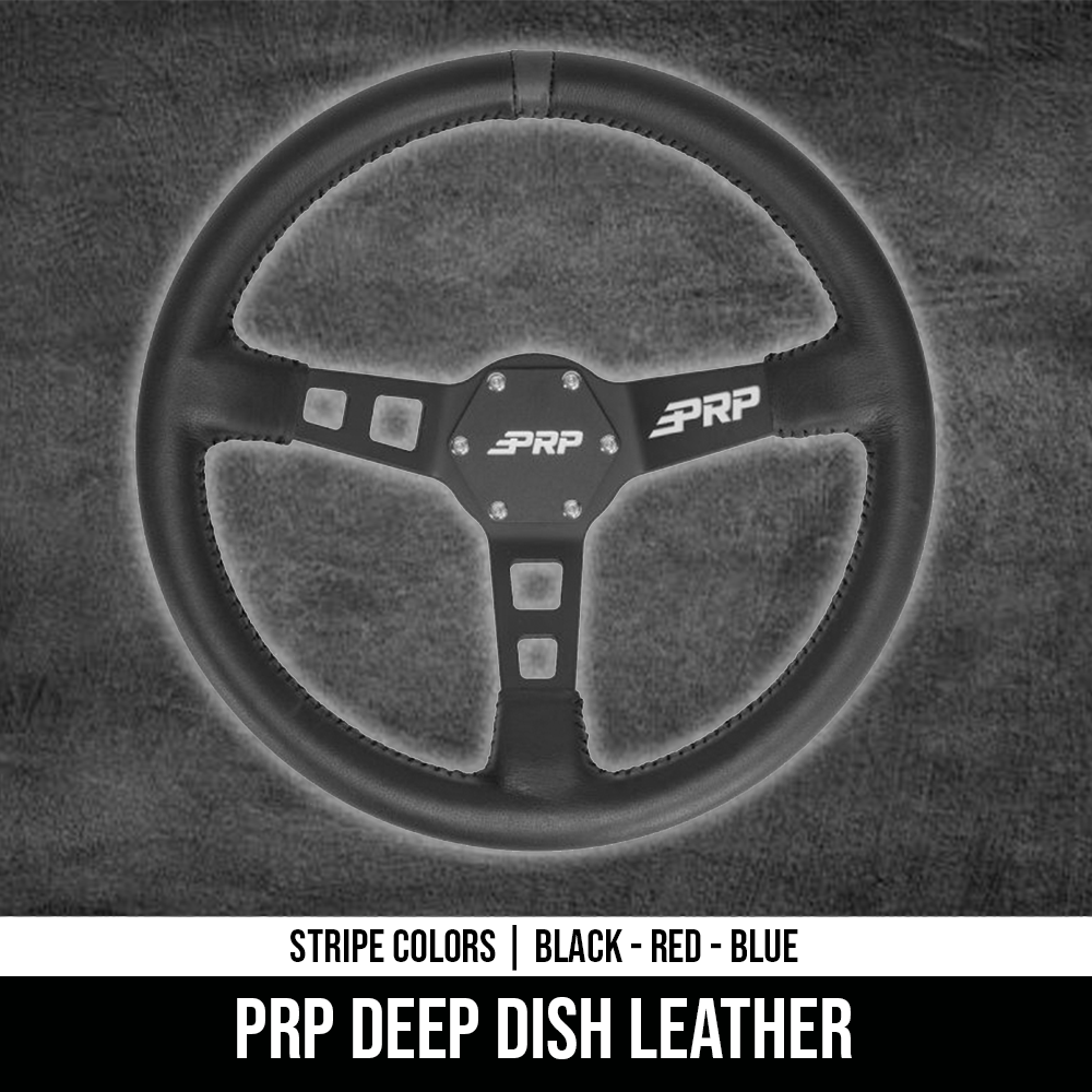 PRP Deep Dish Steering Wheel - Leather