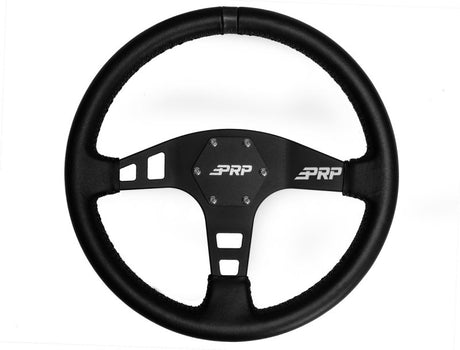 PRP Flat Faced Steering Wheel- Leather