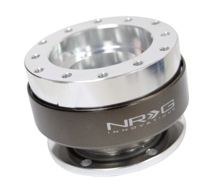 NRG Steering Wheel Quick Release 2.0 - Silver / Brushed