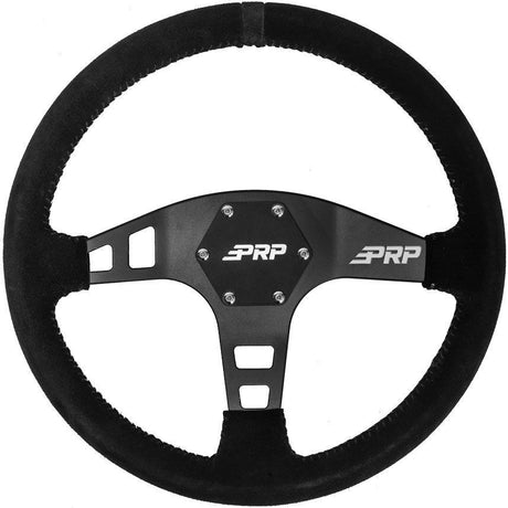 PRP Flat Faced Steering Wheel- Suede