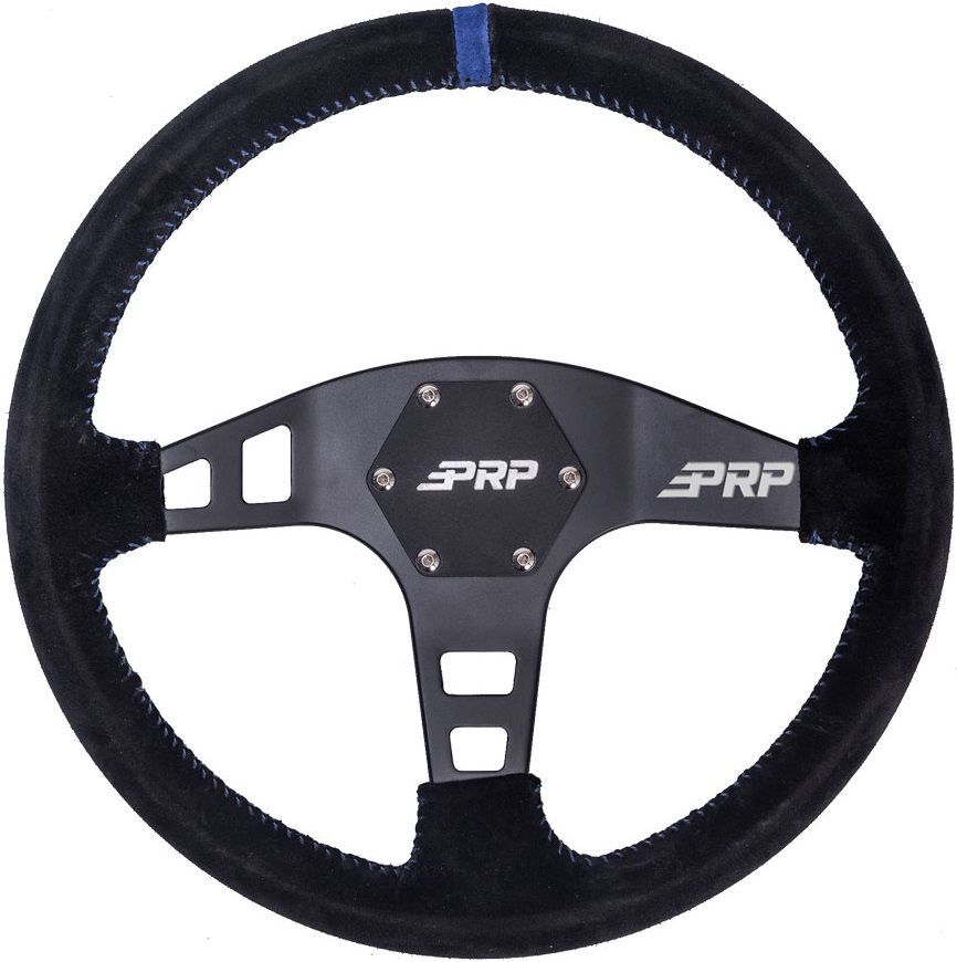 PRP Flat Faced Steering Wheel- Suede